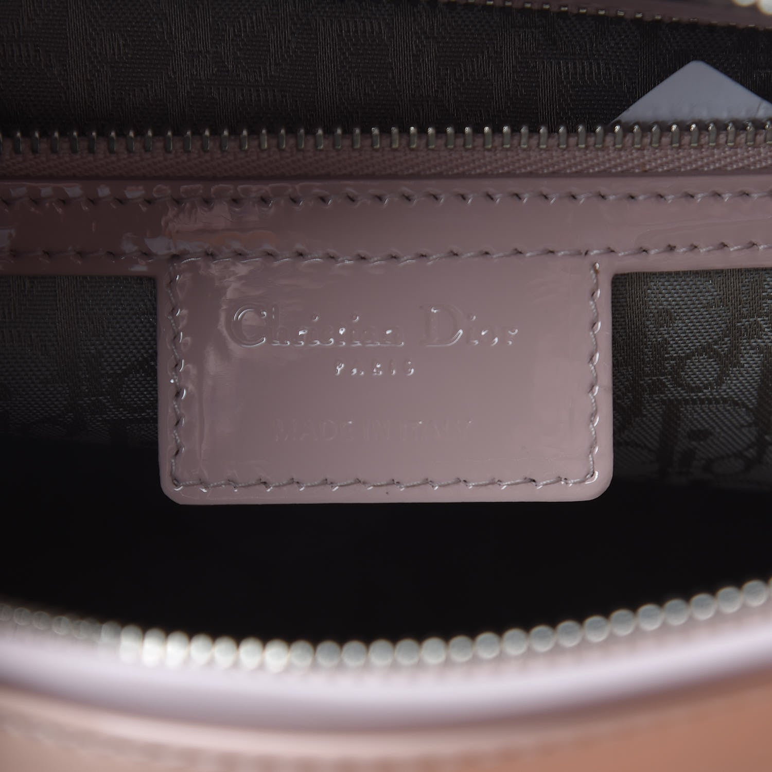 Christian Dior Patent Cannage Large Lady Dior Light Pink 6 of 15