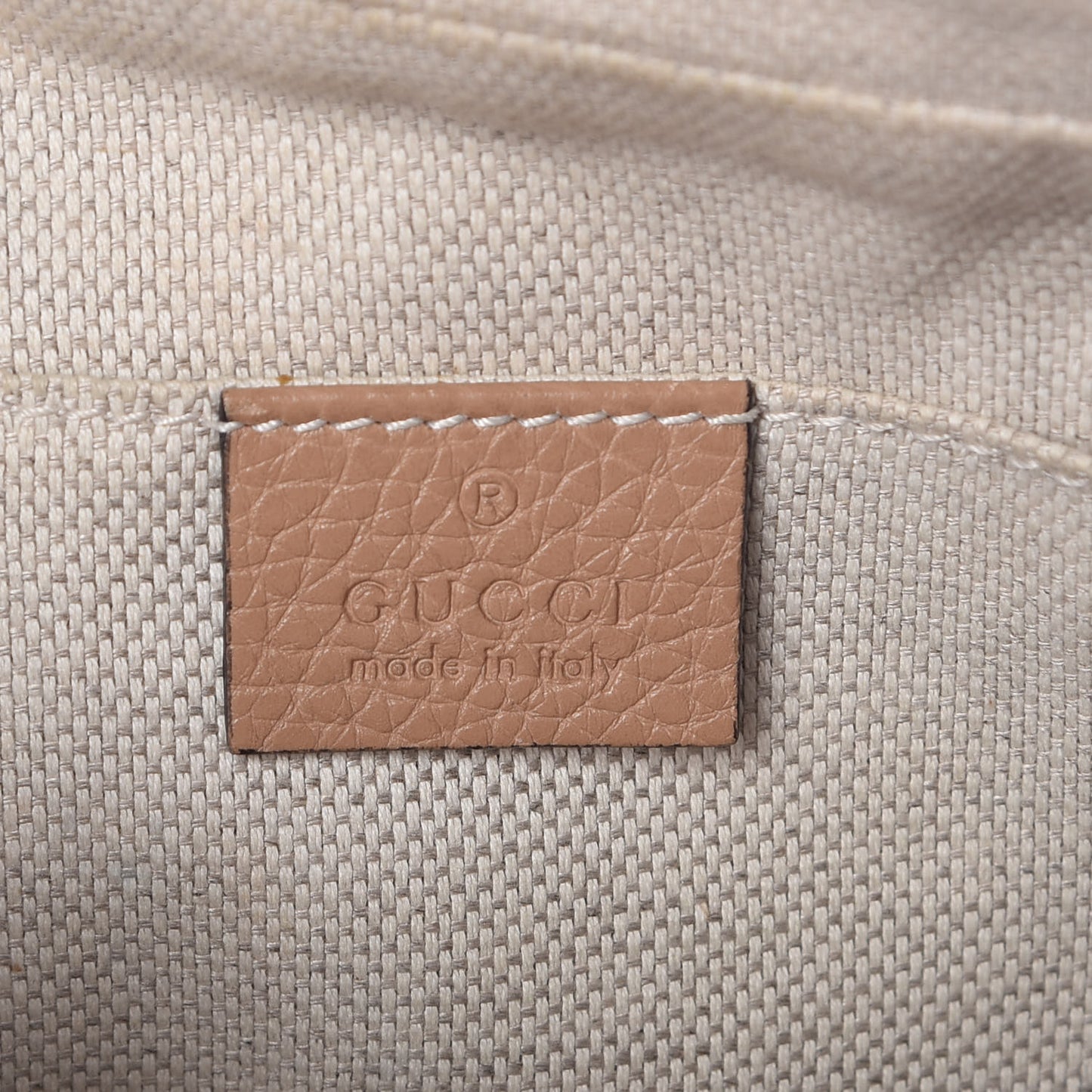 Pebbled Calfskin Small Soho Disco Bag Camelia