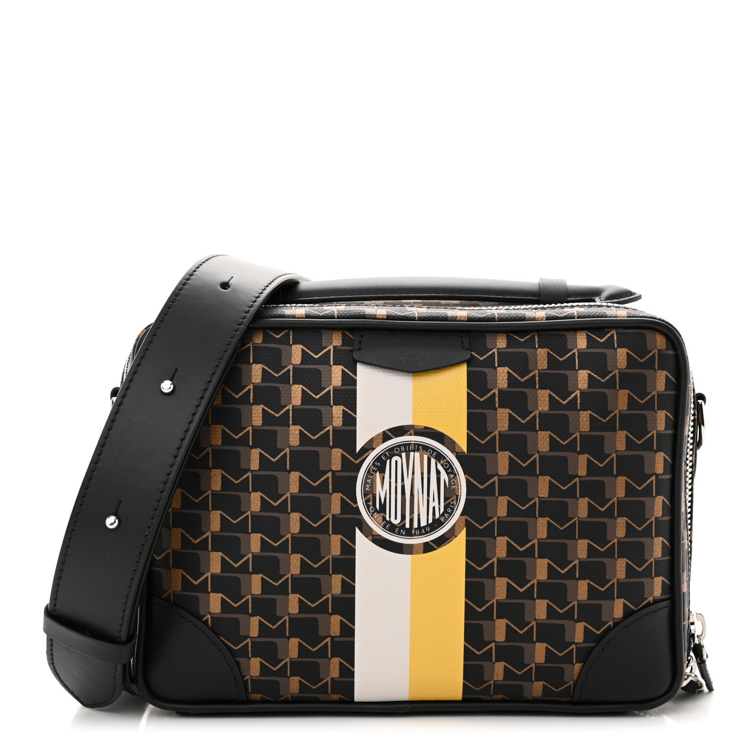 Moynat Toile 1920 Camera Bag Carbon Bronze Yellow 1 of 10
