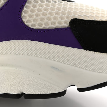 Christian Dior Technical Mesh Calfskin Mens B22 Sneakers 45 Violet White 13 of 16