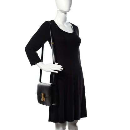 Celine Box Calfskin Medium Classic Box Flap Black 2 of 12