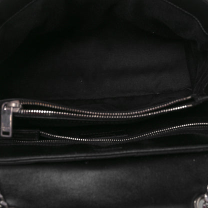 Saint Laurent Calfskin Y Quilted Monogram Medium Loulou Chain Satchel Black 4 of 10