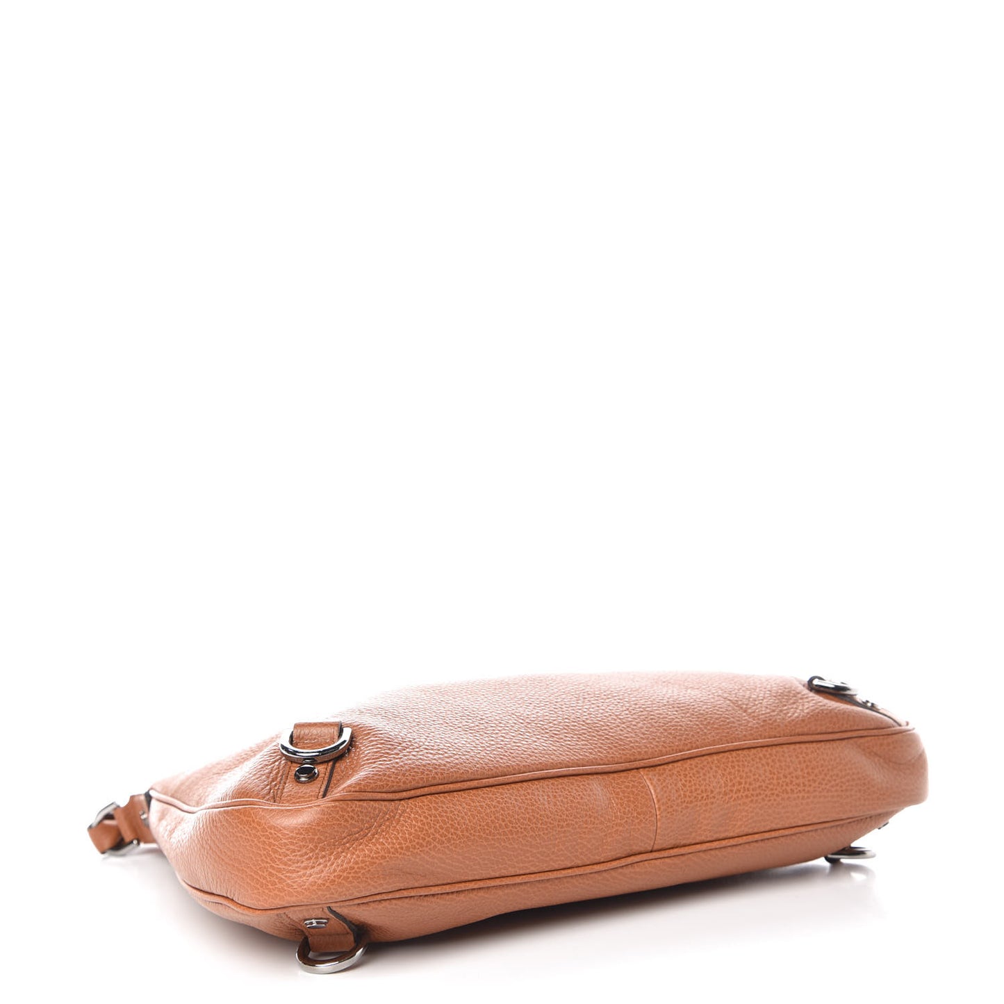 Calfskin Abbey D Ring Hobo Brown
