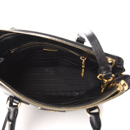 Prada Saffiano Small Galleria Double Zip Tote Black 5 of 16