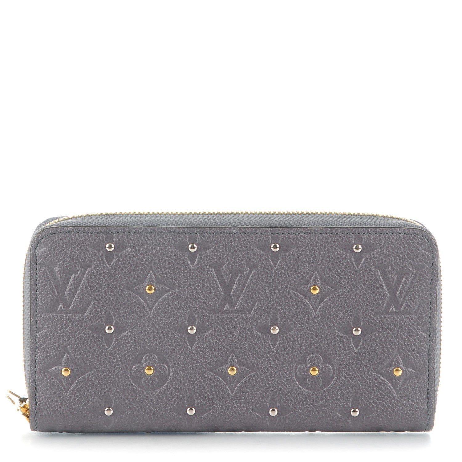 Louis Vuitton Studded Empreinte Zippy Wallet Gris Silver 1 of 7