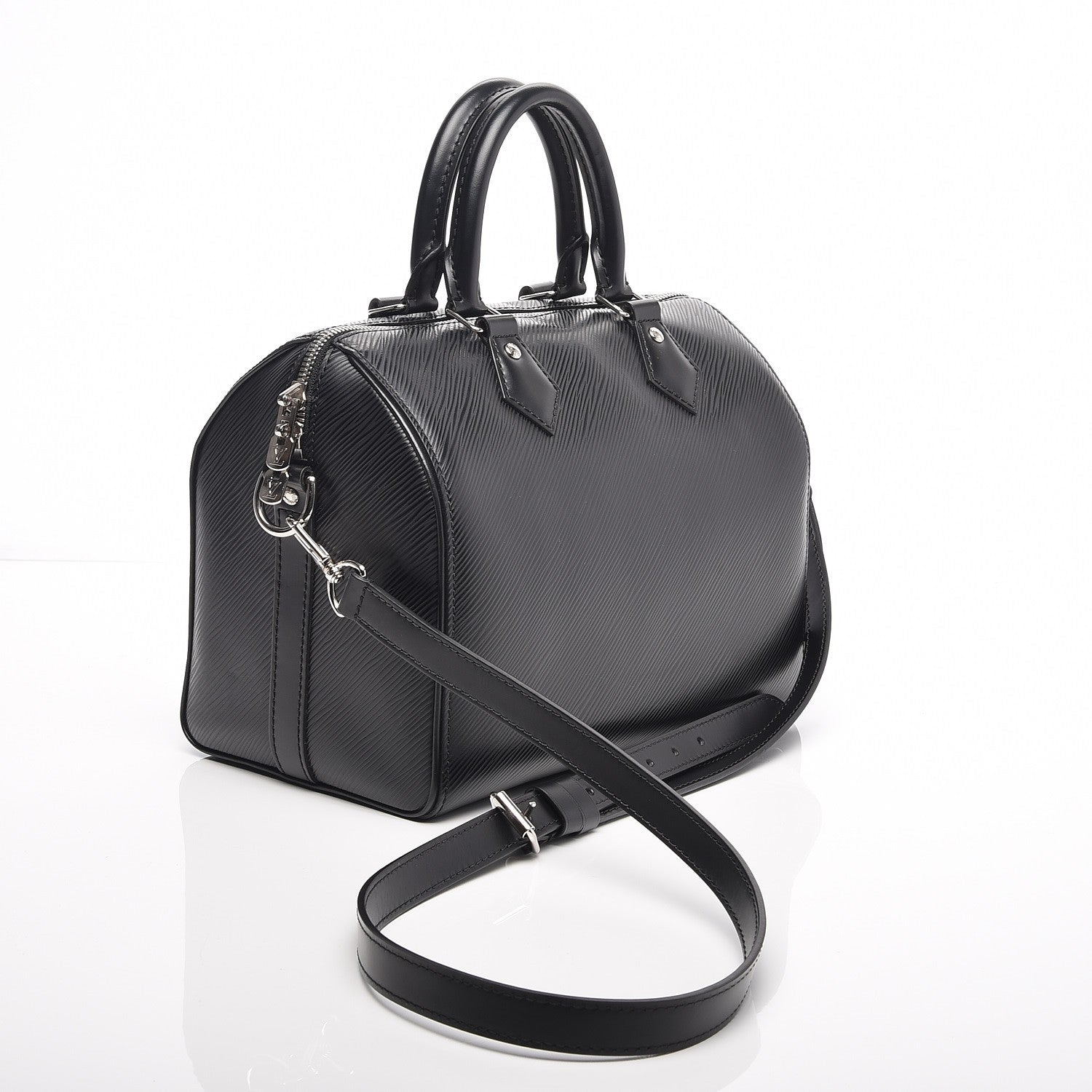Louis Vuitton Epi Speedy Bandouliere 25 Black 3 of 8