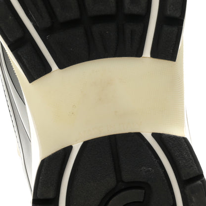 Chanel Fabric Laminated Calfskin Stretch CC Womens Sneakers 39 White Silver 7 of 9