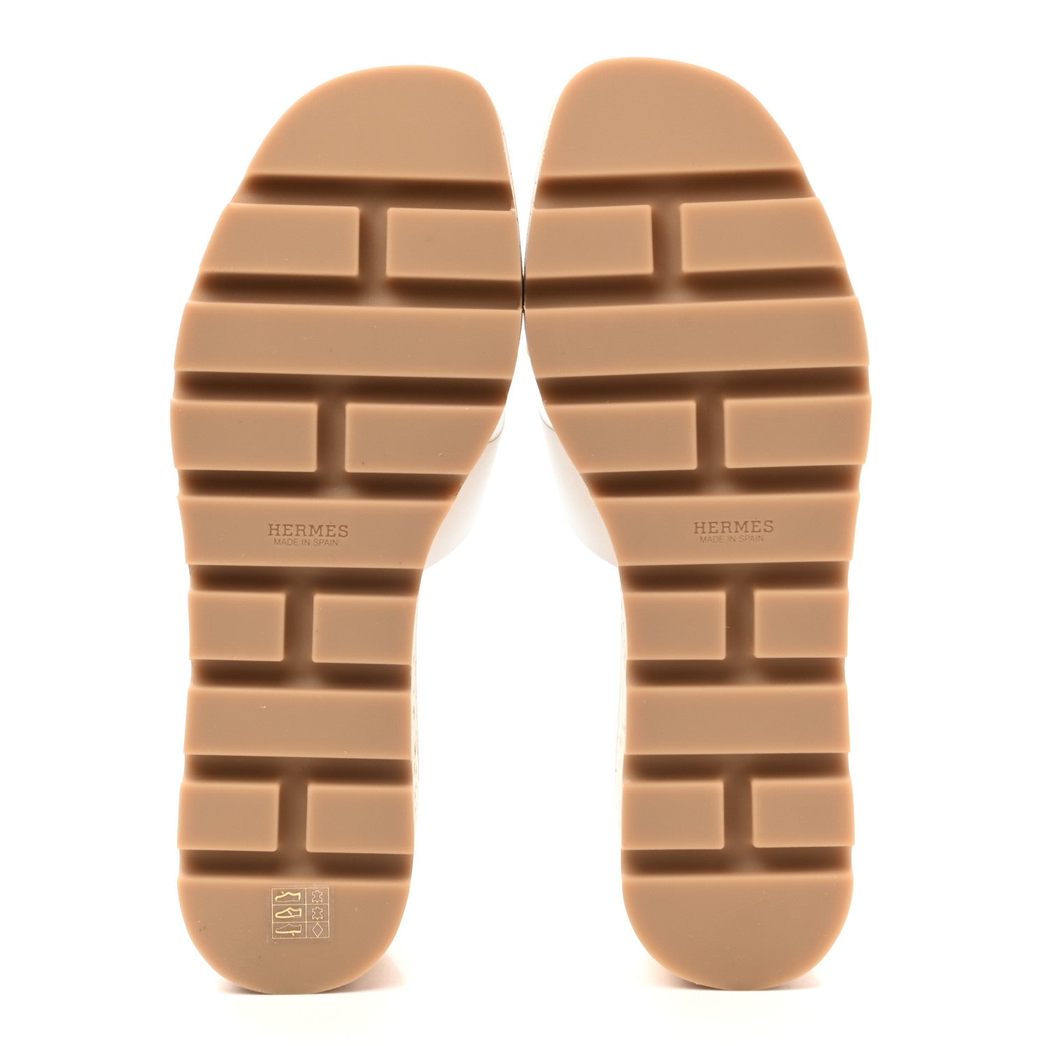 Hermes Calfskin Cork Eze 30 Sandals 39 White 5 of 9