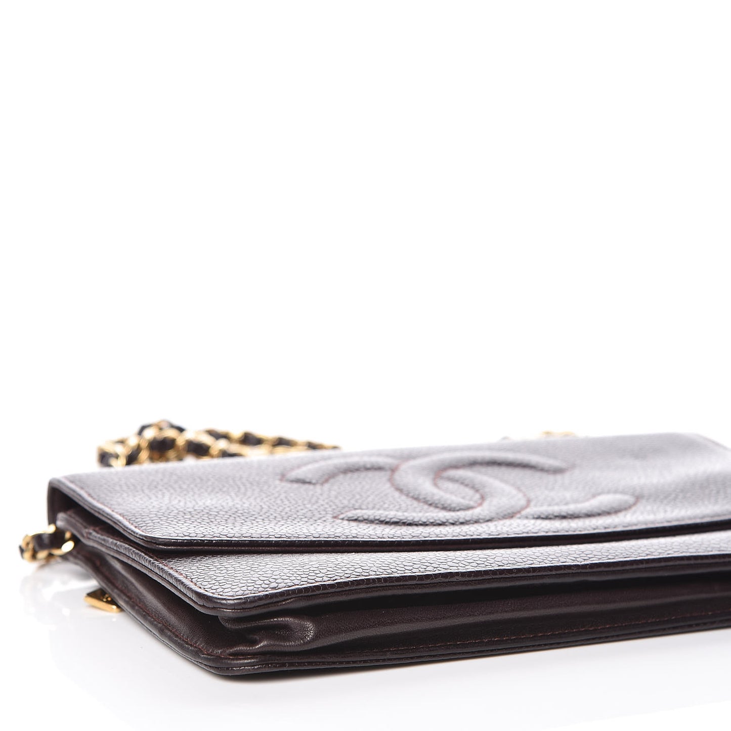 Caviar Timeless CC Wallet On Chain WOC Dark Brown