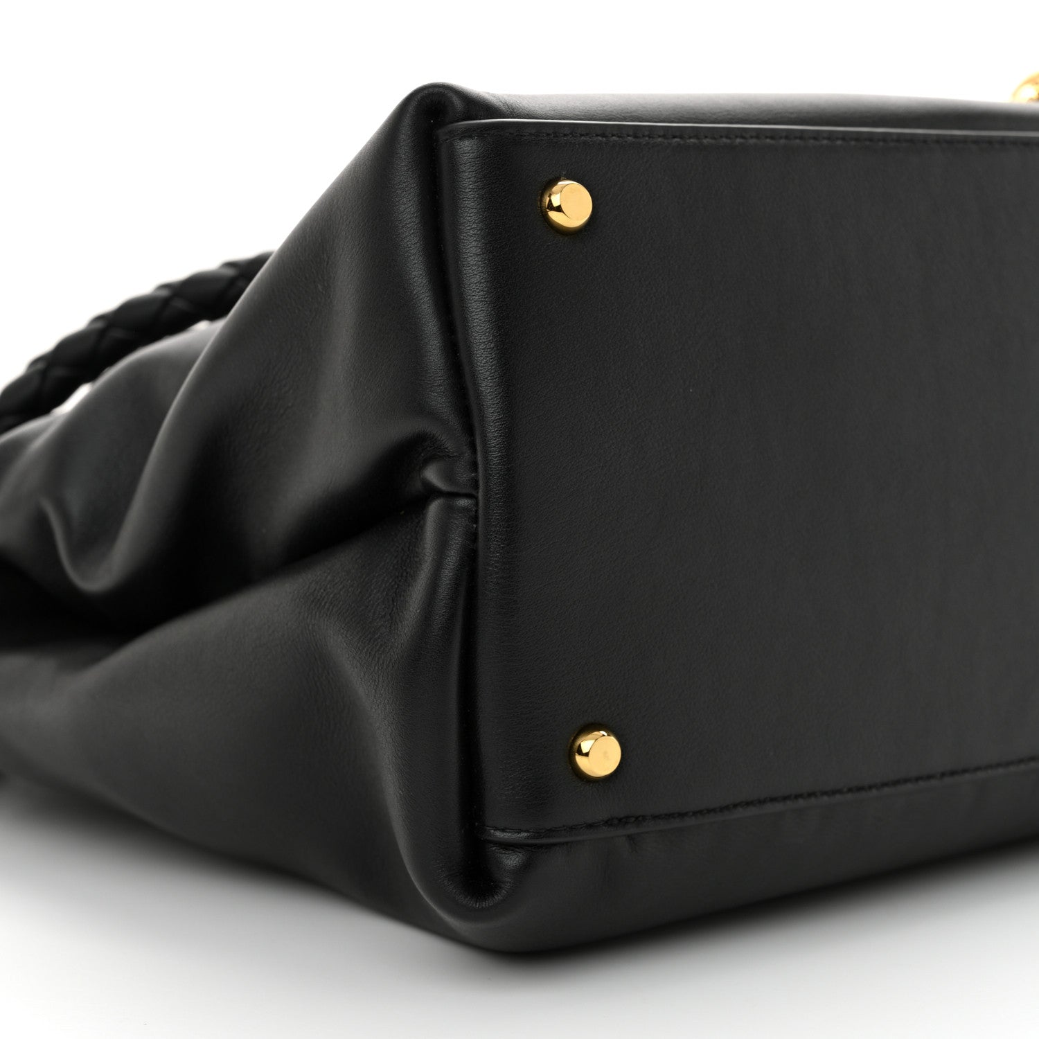 Bottega Veneta Silky Calfskin Medium Ciao Ciao Black 9 of 12