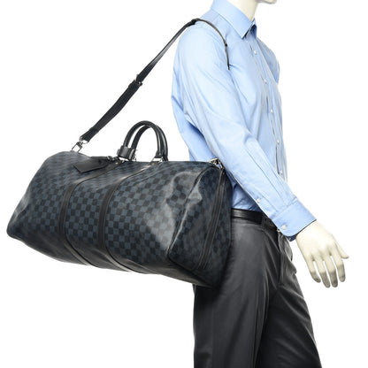 Louis Vuitton Damier Cobalt Keepall Bandouliere 55 2 of 15