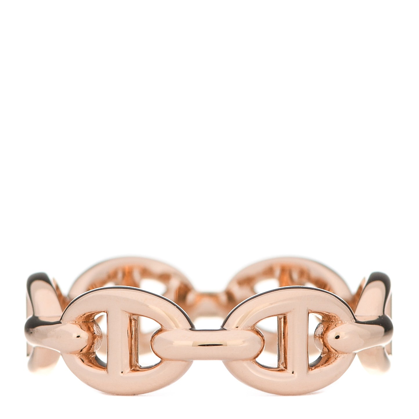18K Rose Gold PM Chaine D'Ancre Enchainee Ring 52 6