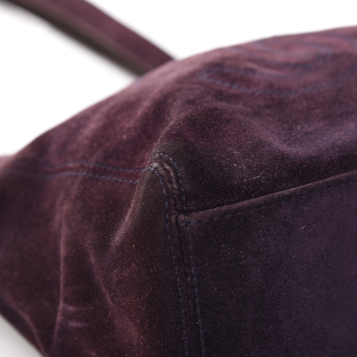 Chanel Suede CC Tote Purple 8 of 12