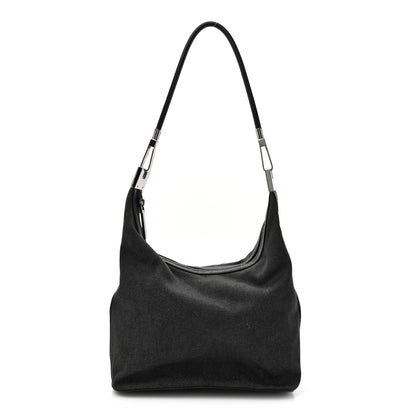 Gucci Denim Web Medium Hobo Black 1 of 13