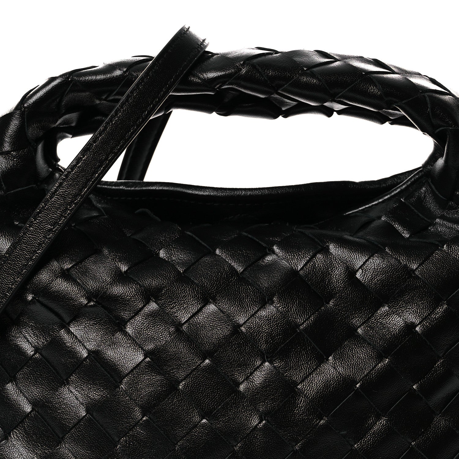 Bottega Veneta Calfskin Intrecciato Mini Hop Black 8 of 11