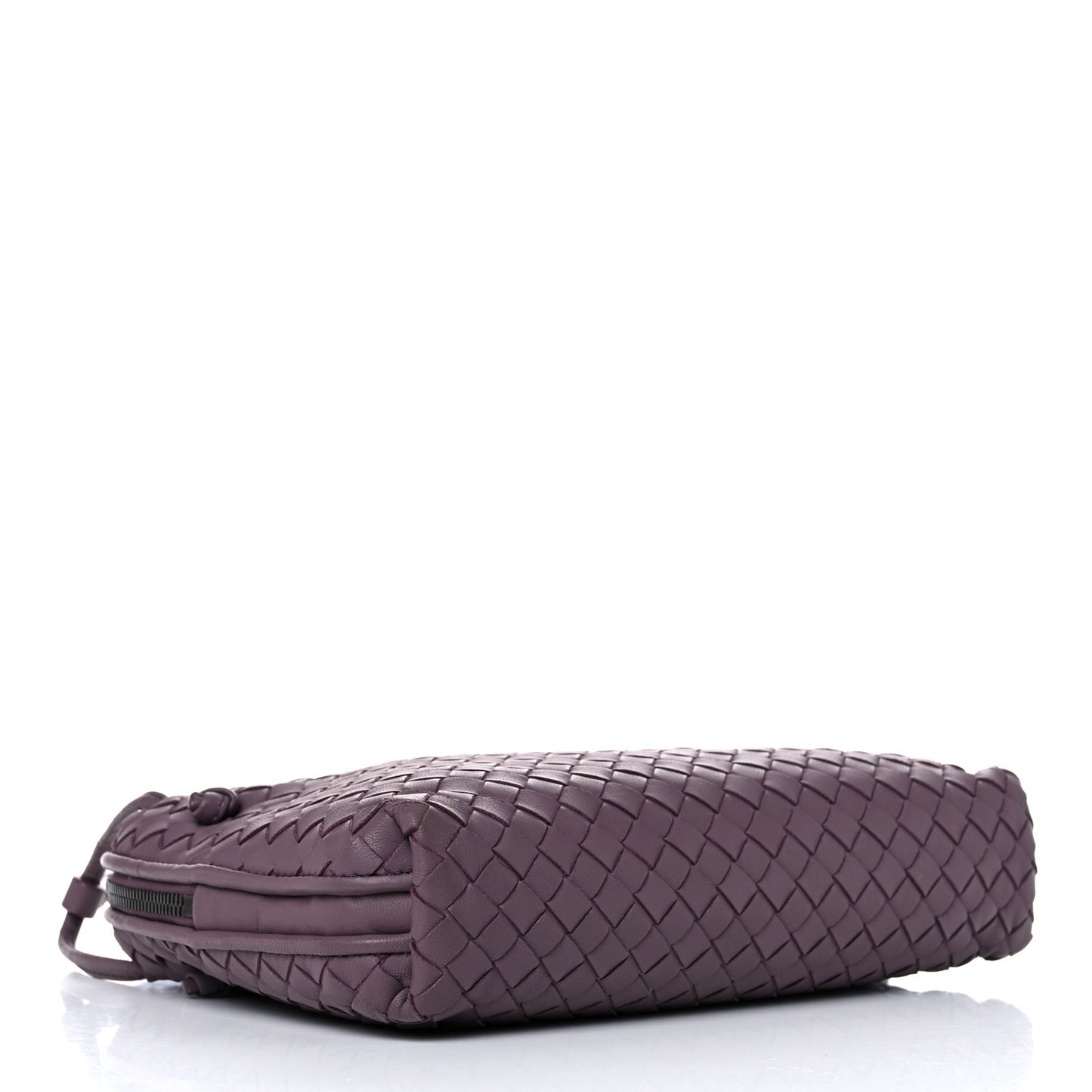 Nappa Intrecciato Pillow Crossbody Messenger Dark Purple