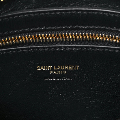 Saint Laurent Smooth Calfskin Small Monogram Cabas Black 6 of 9