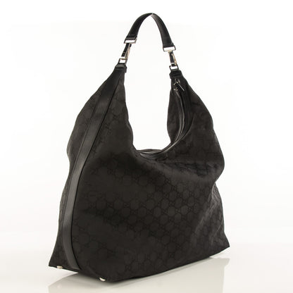 Gucci Nylon Monogram Oversized Overnight Bag Black 3 of 7