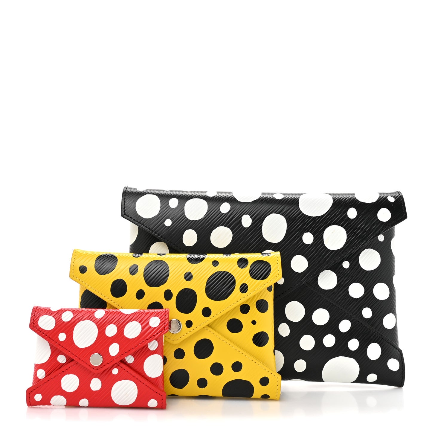 LV X YK Epi Kirigami Pochette Set Black Red Yellow