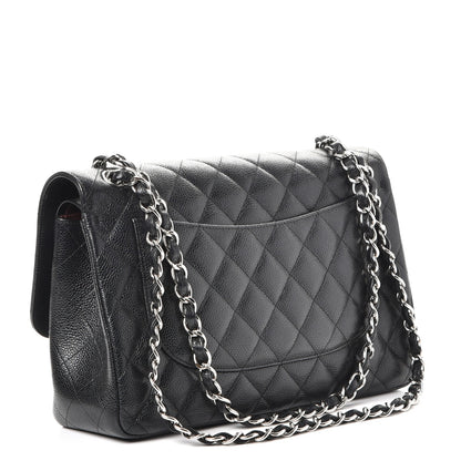 Chanel Caviar Quilted Jumbo Double Flap Black 4 of 9