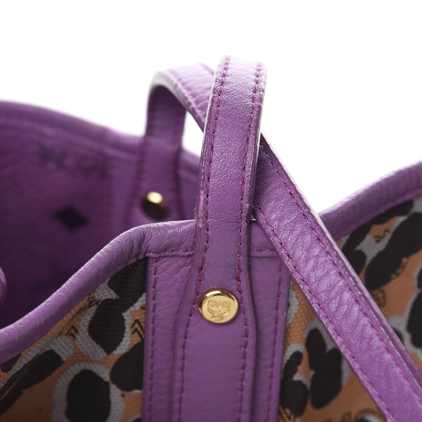 Visetos Medium Project Reversible Shopper Tote Purple