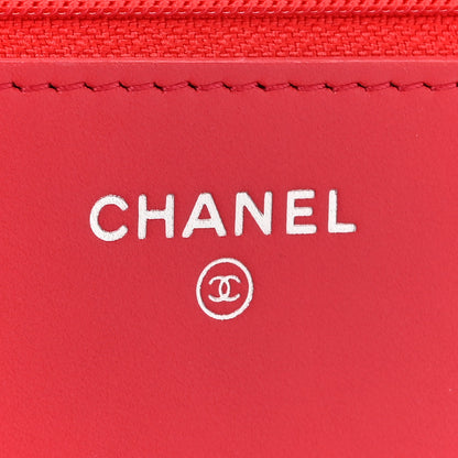 Chanel Caviar Quilted Boy Wallet On Chain WOC Dark Pink Dark Pink 6 of 13