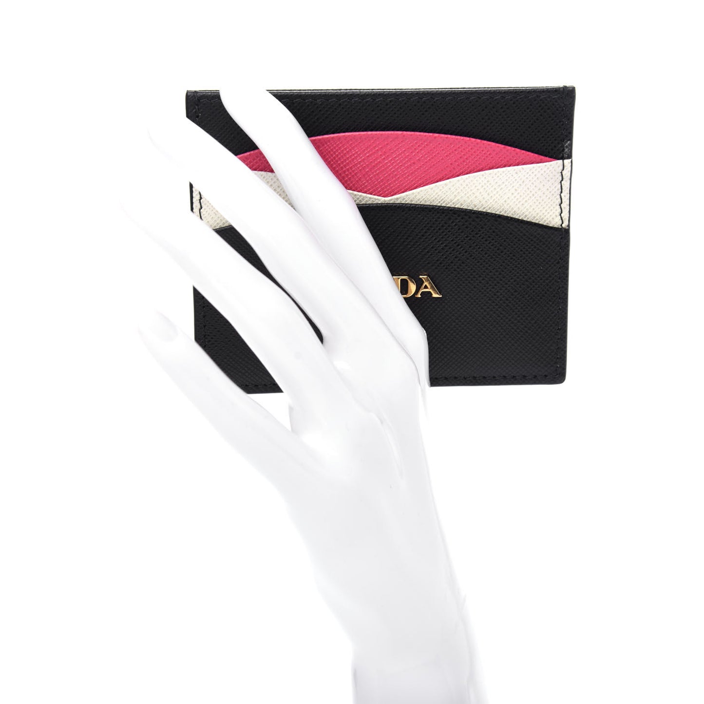Saffiano Card Holder Black Ibisco