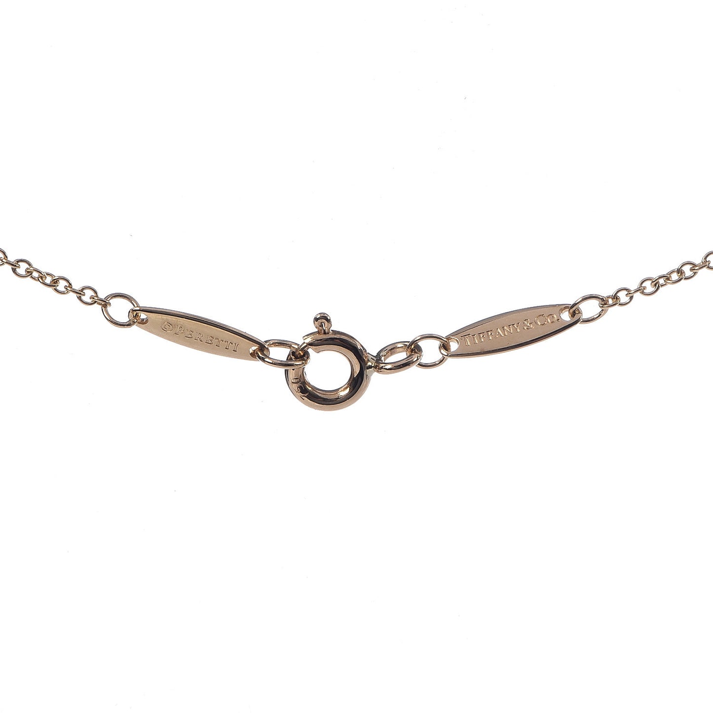 18K Yellow Gold Diamond .05ct Elsa Peretti Diamonds by the Yard Pendant Necklace
