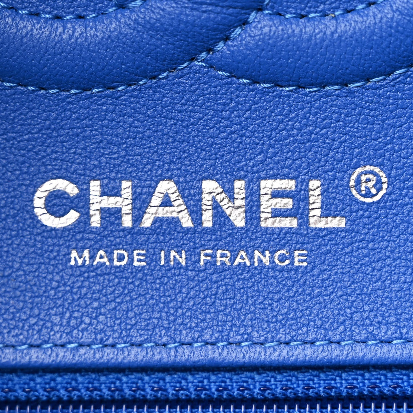 Calfskin Quilted Medium Rainbow Double Flap Multicolor