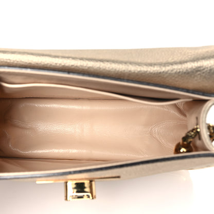 Chloe Metallic Calfskin Small Sally Flap Bag Gold 5 of 10