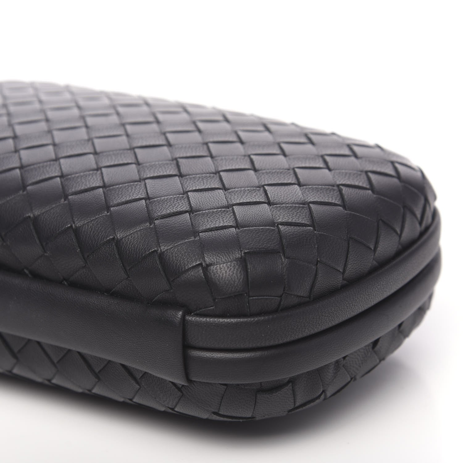 Bottega Veneta Nappa Intrecciato Chain Knot Clutch Black 6 of 8