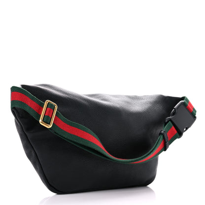 Gucci Grained Calfskin Logo Belt Bag Black 3 of 15