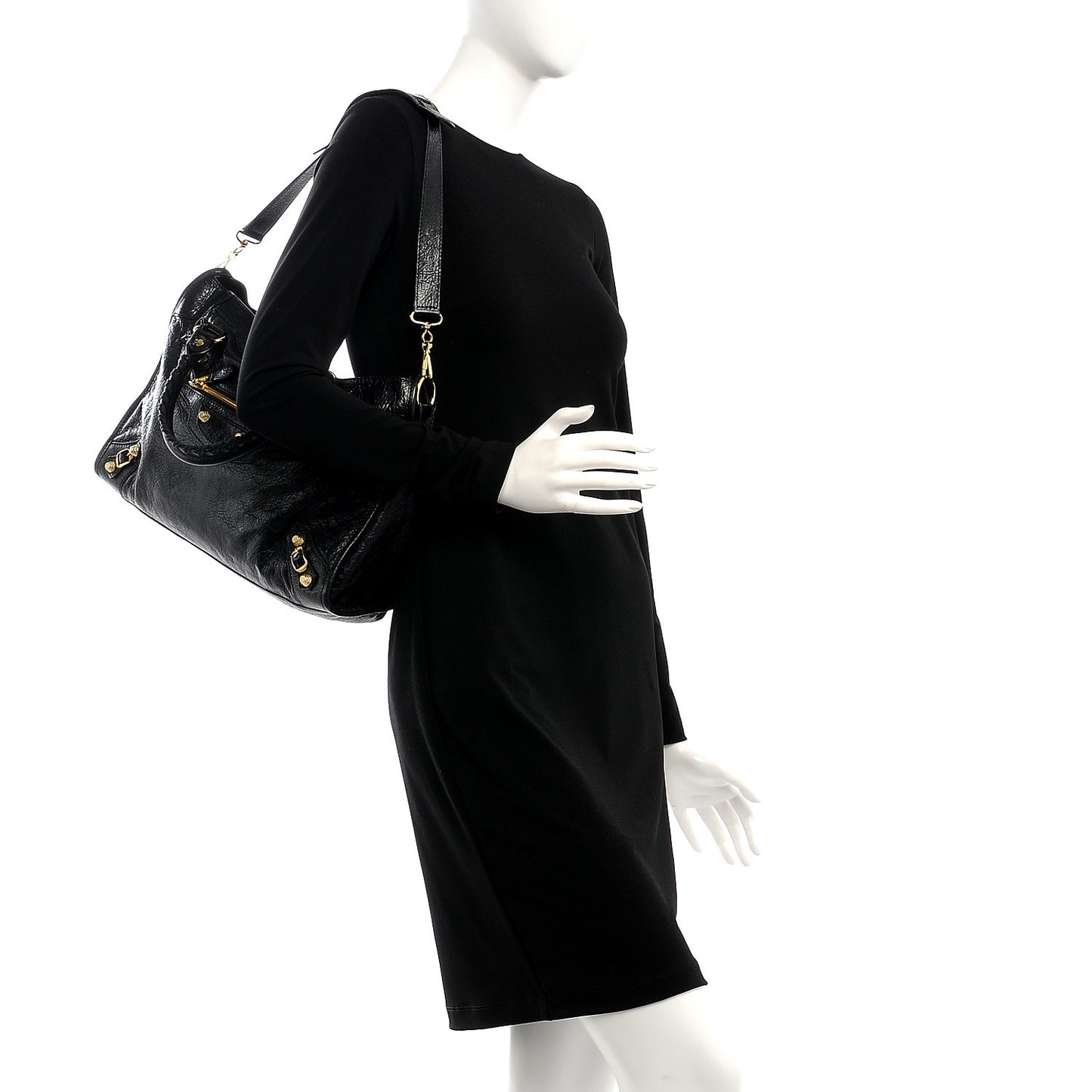 Agneau Giant 12 Gold Hardware City Black