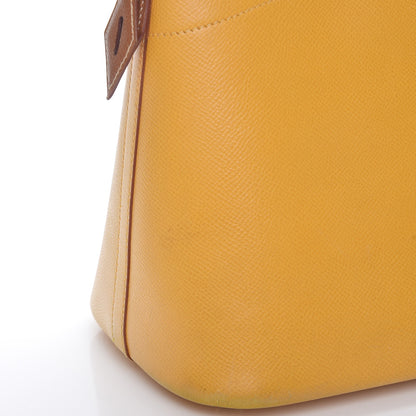 Hermes Courchevel Bi Color Bolide 35 Jaune Gold 16 of 19