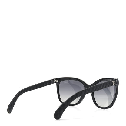 Chanel Acetate Quilted Polarized Butterfly CC Sunglasses 5288-Q Black 4 of 7