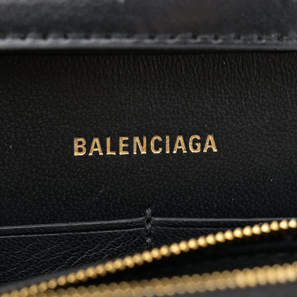 Balenciaga Shiny Box Calfskin Hourglass Chain Bag Black 6 of 13