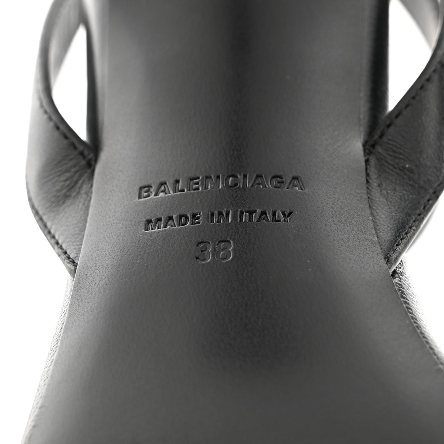 Calfskin Logo Afterhour 90mm Sandal 38 Black
