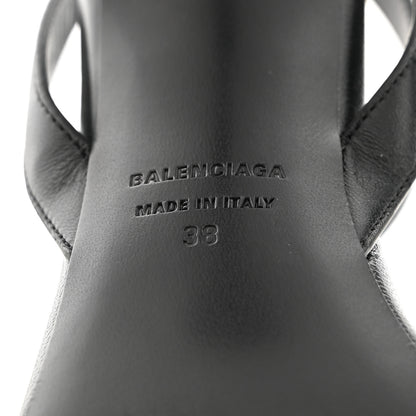 Balenciaga Calfskin Logo Afterhour 90mm Sandal 38 Black 6 of 9