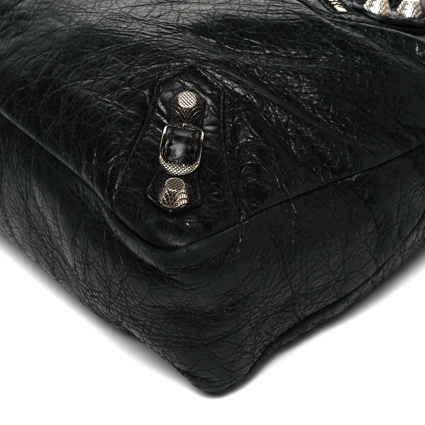 Agneau Giant 12 Silver Hardware Town Black