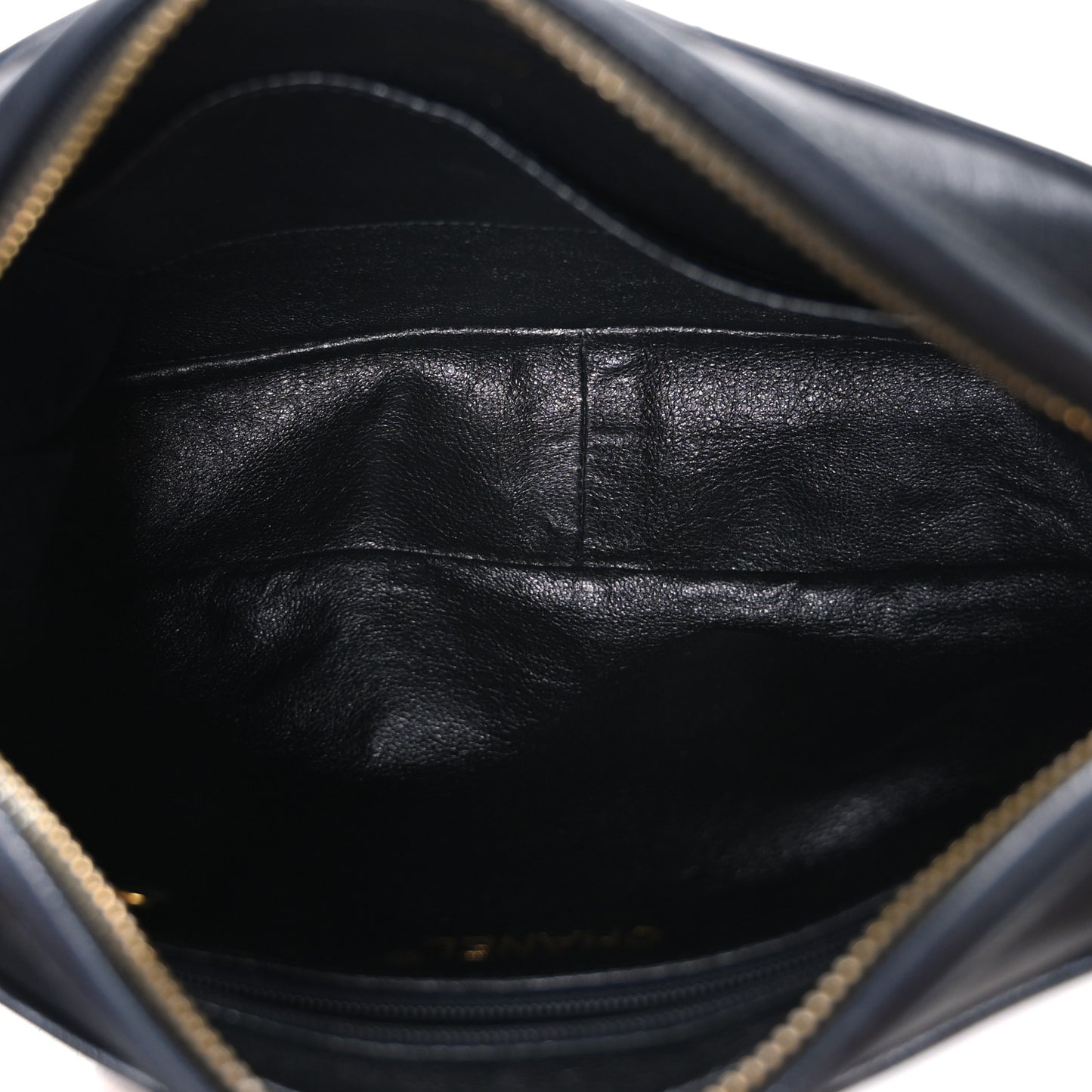 Lambskin Quilted CC Tassel Camera Case Black