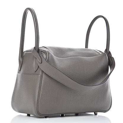 Hermes Taurillon Clemence Lindy 26 Etain 3 of 10