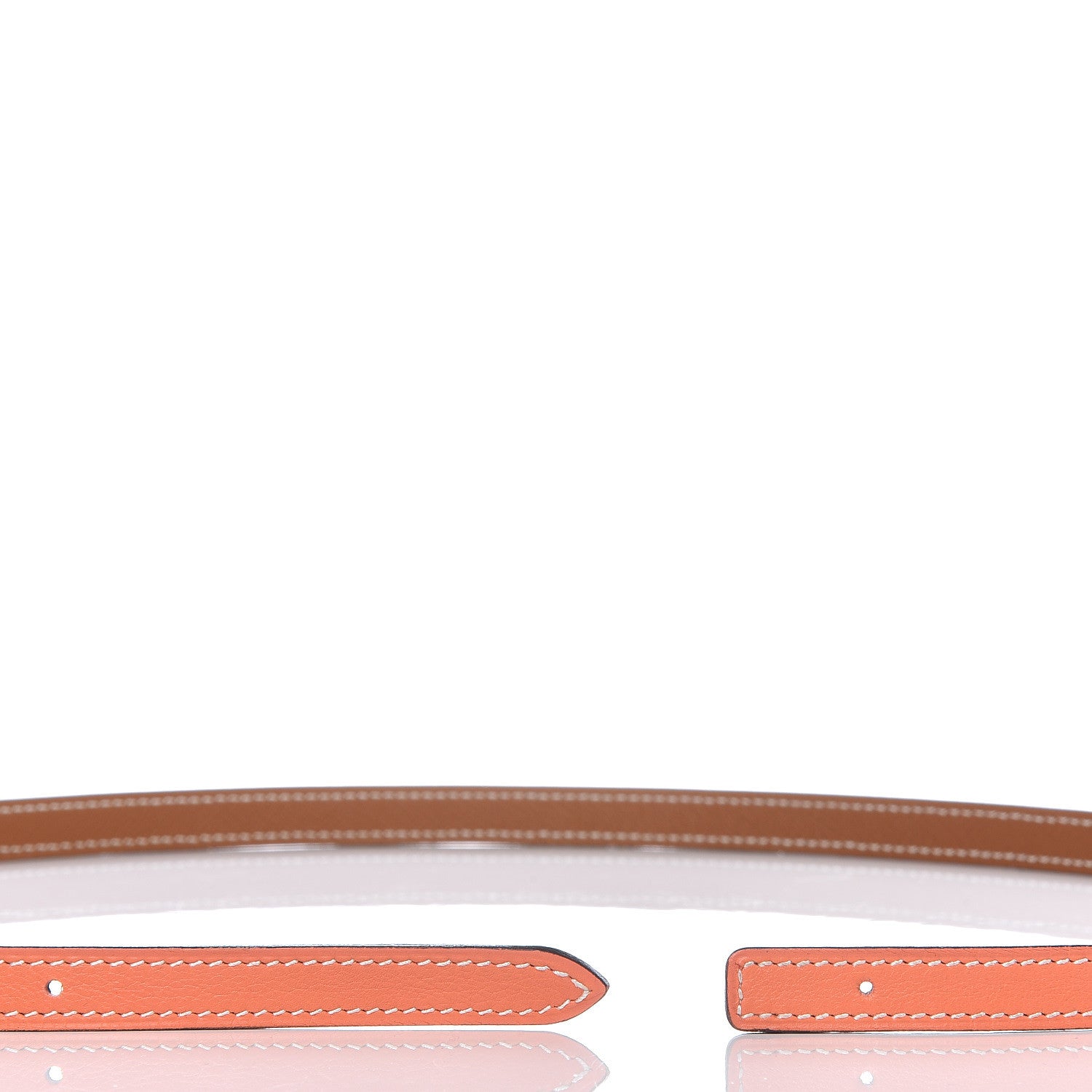 Hermes Epsom Swift 13mm Reversible Belt Strap 95 Gold Crevette 6 of 6