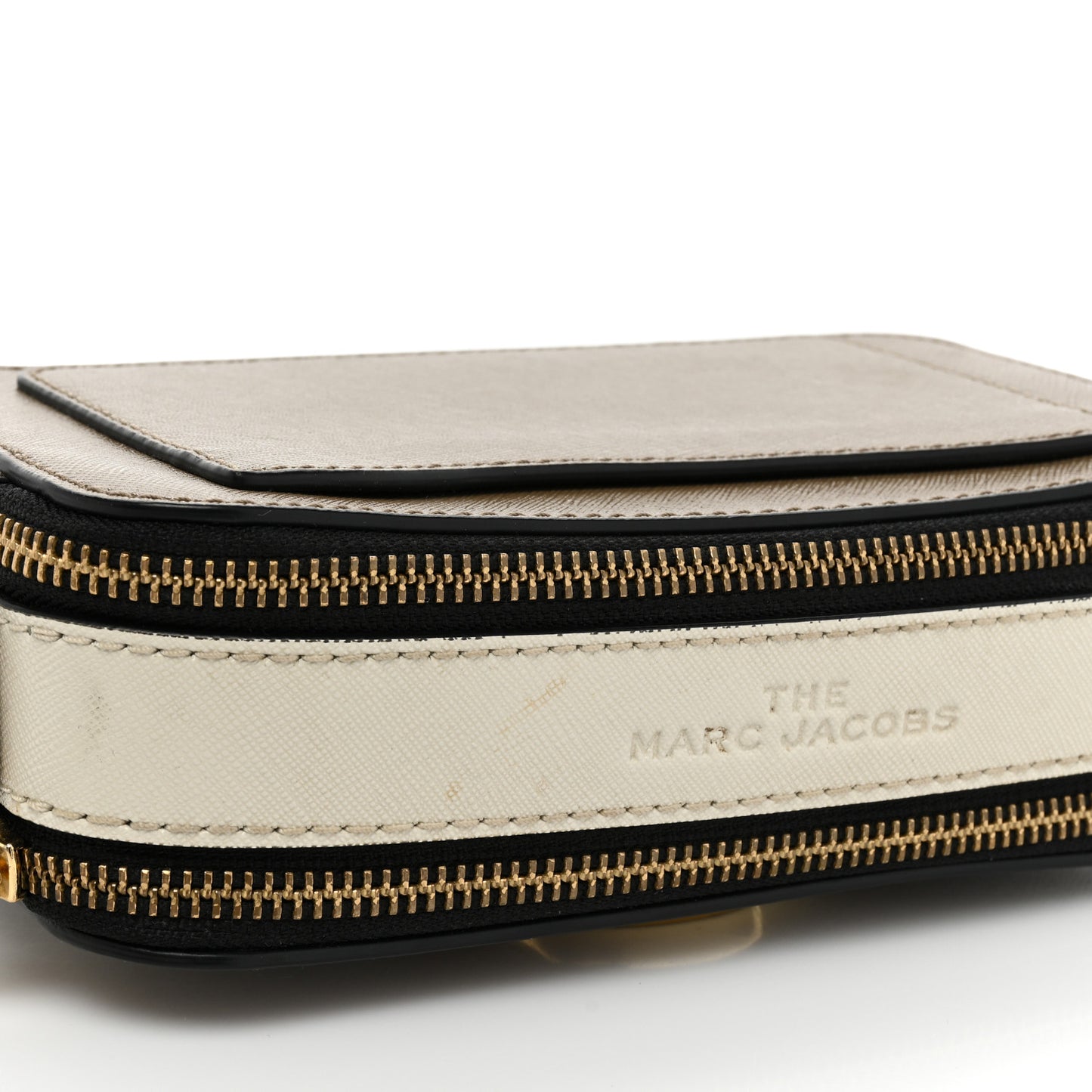 Saffiano Small Snapshot Camera Bag Sandcastle