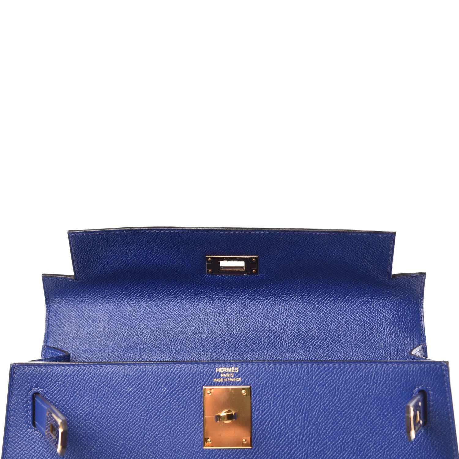 Hermes Epsom Kelly Sellier 28 Bleu Electrique 9 of 33