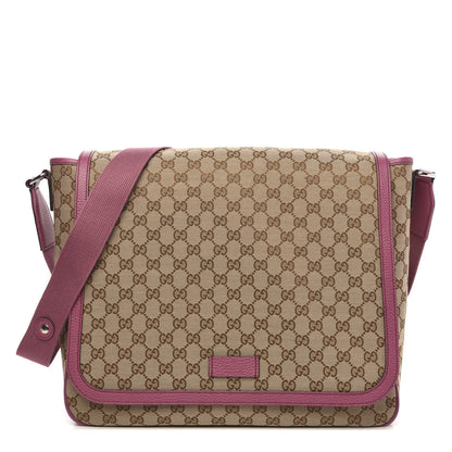 Gucci Monogram Convertible Diaper Bag Beige Peonia Flower 1 of 11