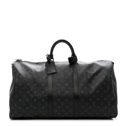 Louis Vuitton Monogram Eclipse Keepall Bandouliere 55 1 of 12