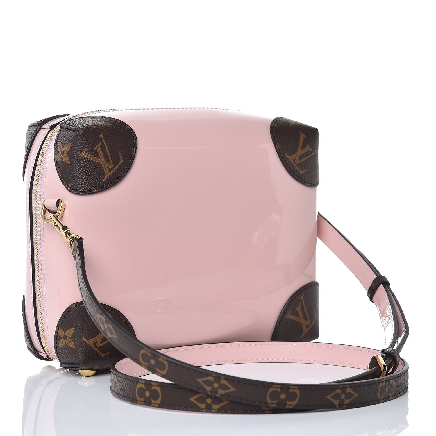 Louis Vuitton Patent Miroir Venice Rose Ballerine 3 of 7