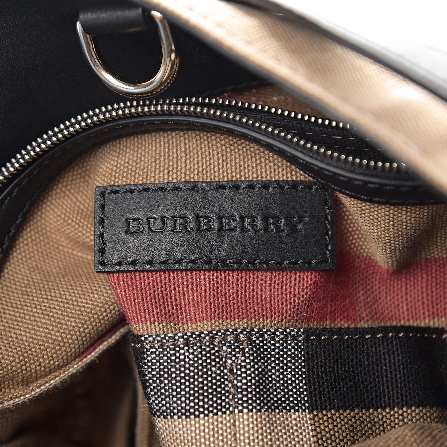 Canvas Mega Check Medium Ashby Hobo Black