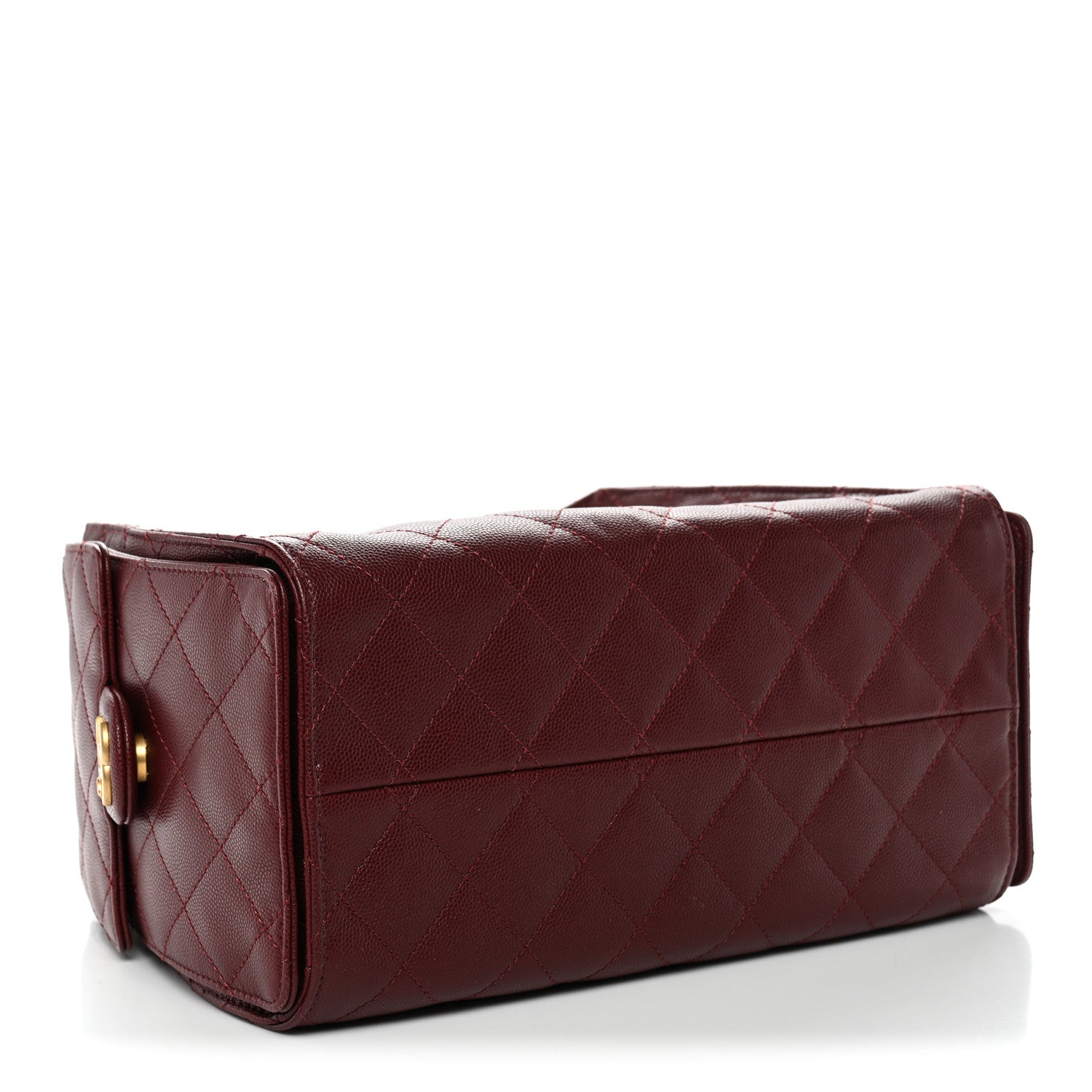 Chanel Caviar Quilted Small Chanel 25 Handbag Burgundy 4 of 13