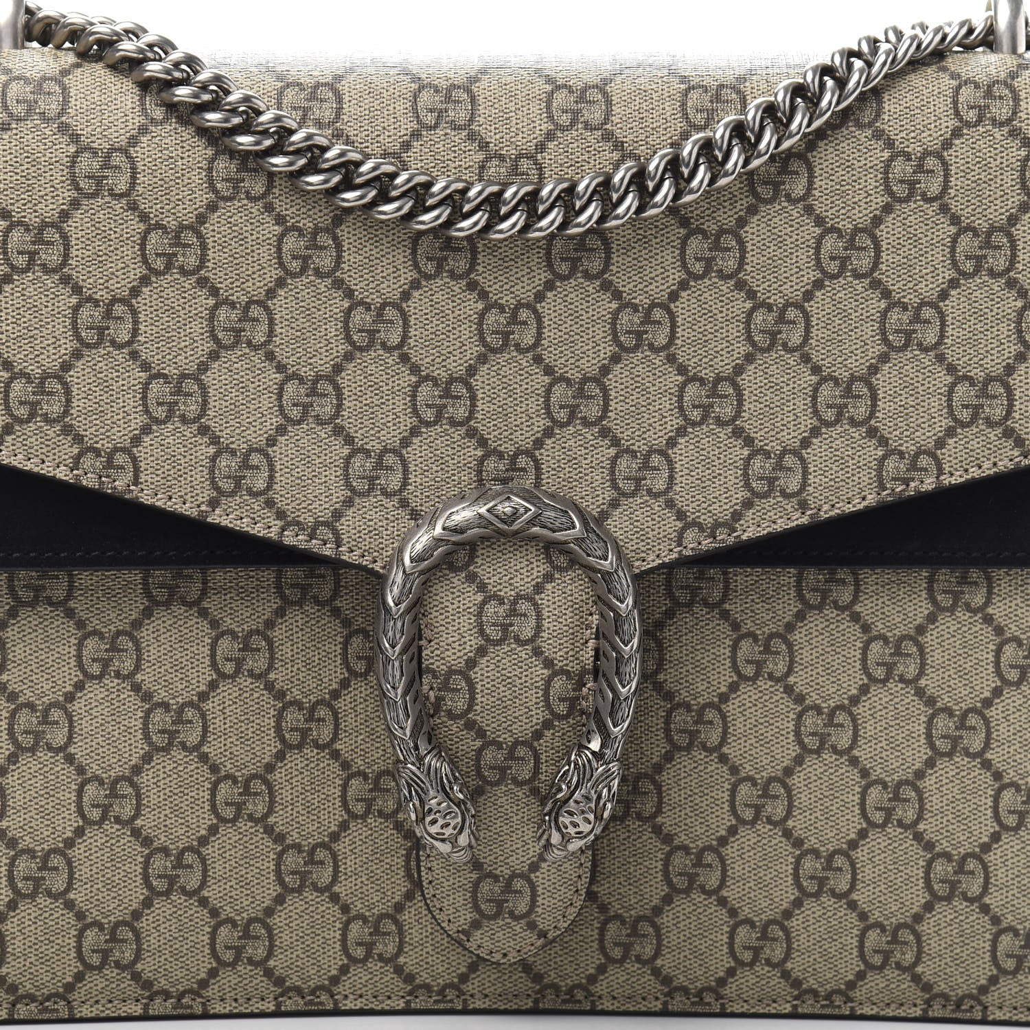 Gucci GG Supreme Monogram Medium Dionysus Shoulder Bag Black 16 of 16